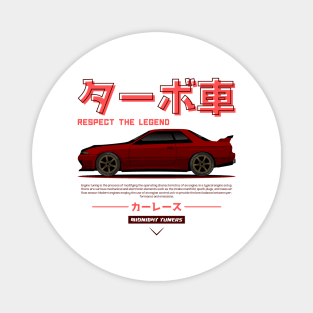 Red JDM GTR R32 Legend Magnet